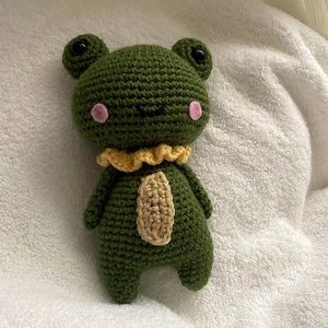 Frog crochet doll stuffed amigurumi